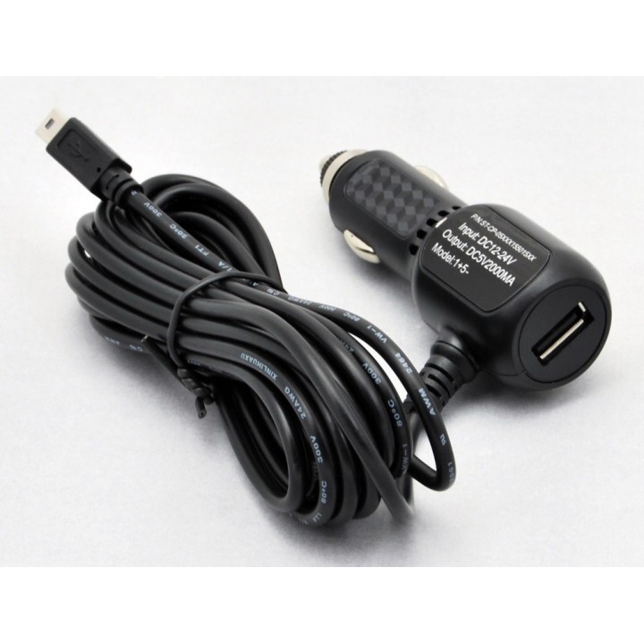 CEL-TEC cL nabíječka mini USB pro palubní kameru E08