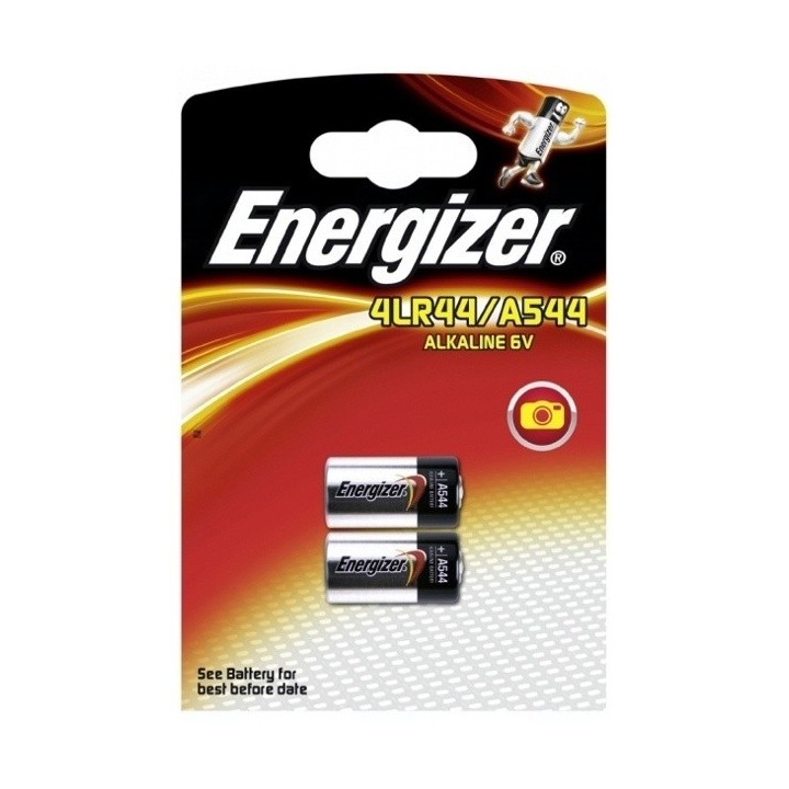 Baterie Energizer 4LR44, 544A, 476A, A544, PX28A, 2CR1/3N, V4034PX, 1414A, L544, L1325F, 6V, blistr 2 ks