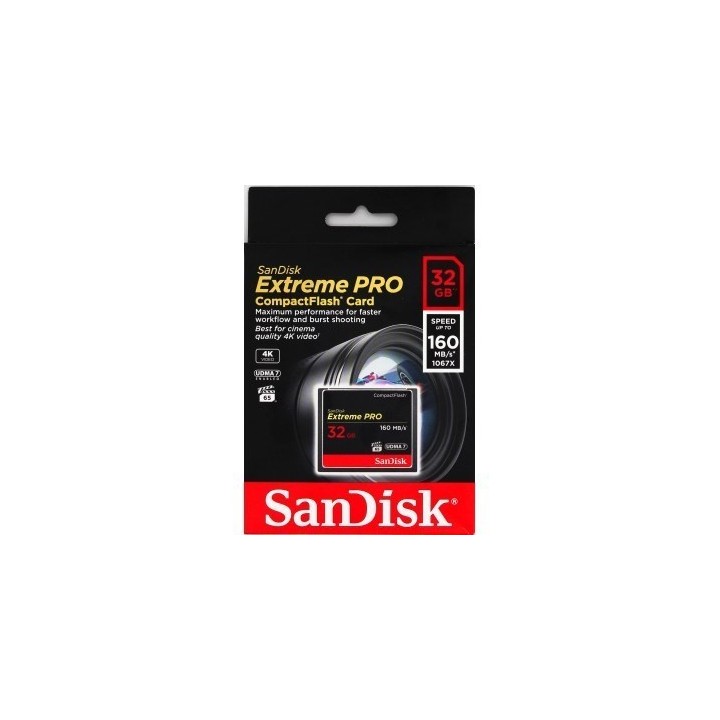 SanDisk Extreme Pro CF 32 GB 160 MB/s VPG 65, UDMA 7