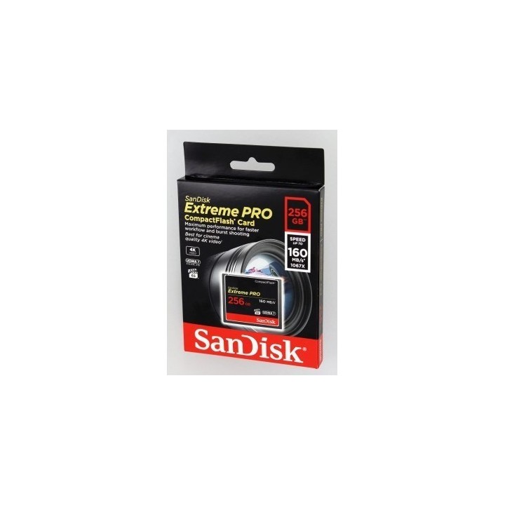 SanDisk Extreme Pro CF 256 GB 160 MB/s VPG 65, UDMA 7
