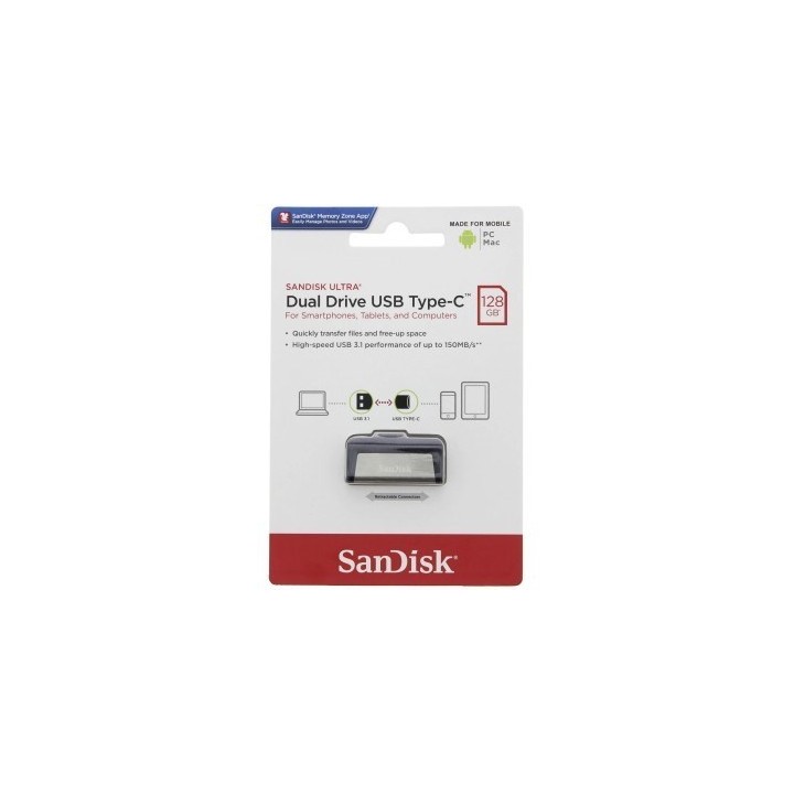 SanDisk Ultra Dual USB Drive 128 GB Type-C