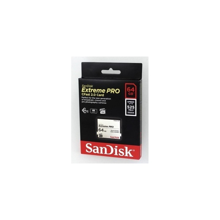 SanDisk Extreme Pro CFAST 2.0 64 GB 525 MB/s VPG130 NÁHRADA ZA 139715