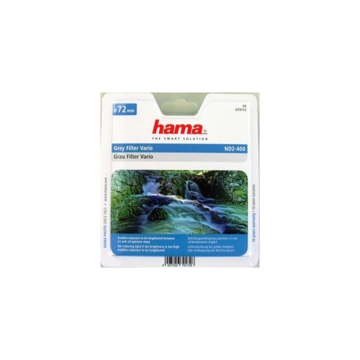 Hama filtr šedý Vario ND2-400, 72 mm
