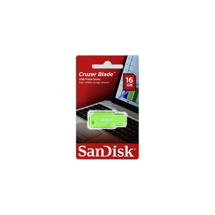 SanDisk FlashPen-Cruzer™ Blade 16 GB elektricky zelená