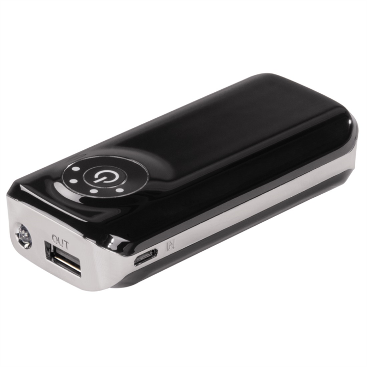 Hama Power Pack 5200 mAh, s LED svítidlem, černý