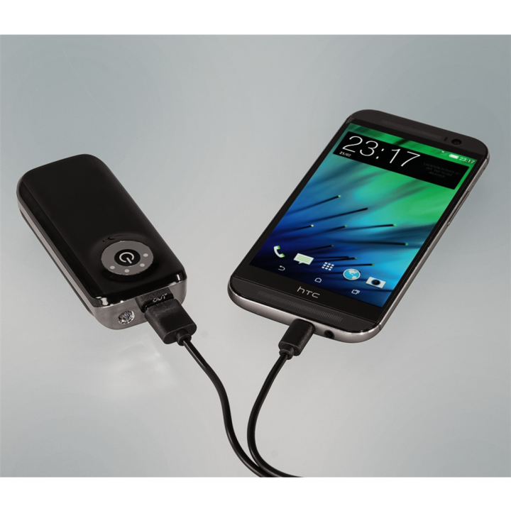 Hama Power Pack 5200 mAh, s LED svítidlem, černý