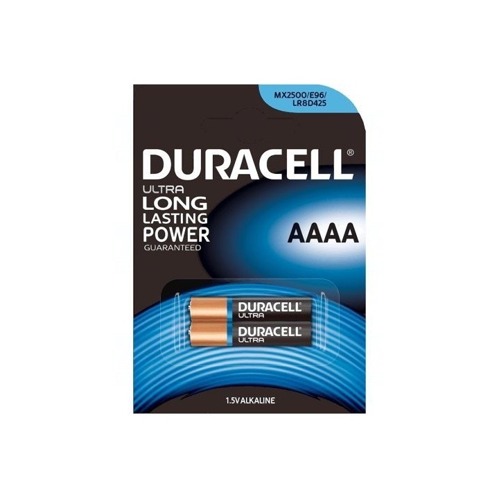 Baterie Duracell AAAA, MN2500, MX2500, GP25A, E96, LR8D425, V4004, LR8, LR61, 1,5V, blistr 2 ks