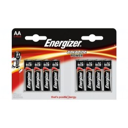 Baterie Energizer Alkaline Power AA, LR6, tužková, 1,5V, blistr 8 ks