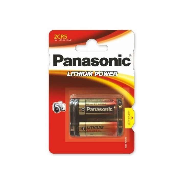 Baterie Panasonic 2CR5, EL2CR5, DL245, KL2CR5, EL2CR5BP, RL2CR5, DL345, 5032LC, 245, 6V, blistr 1ks