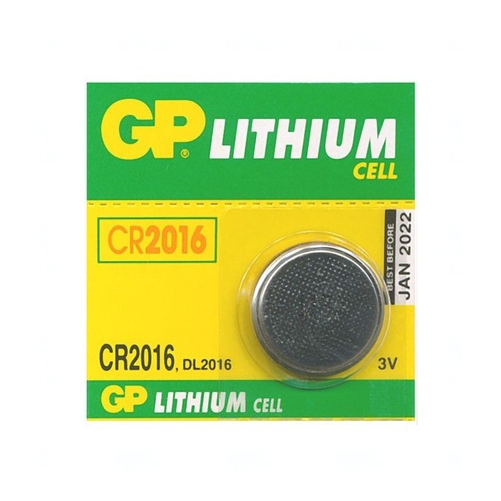 Baterie GP CR2016, DL2016, BR2016, 3V, blistr 1ks