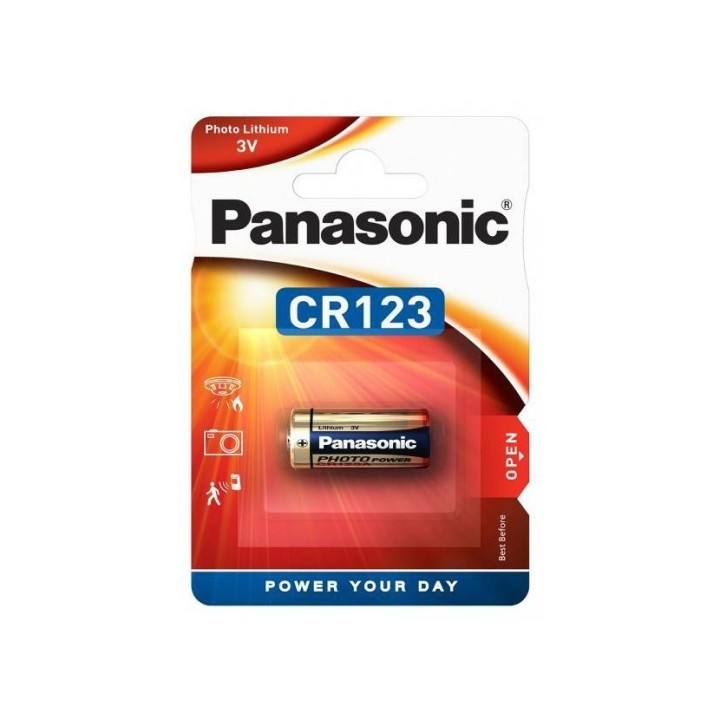 Baterie Panasonic CR123, CR123A, CR17345, DL123A, EL123AP, K123LA, LR123, 3V, blistr 1 ks