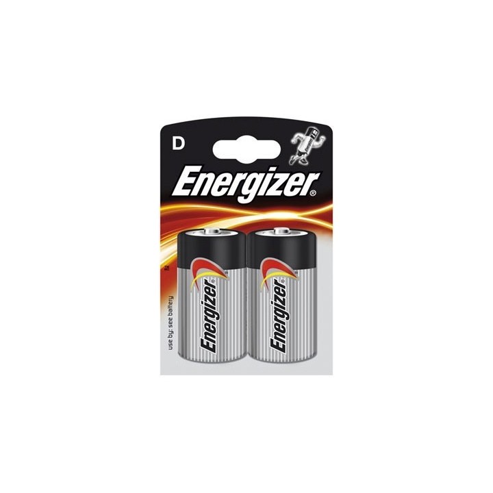 Baterie Energizer Base D, LR20, velké mono, AM1, XL, BA3030, MN1300, 813, E95, LR20N, 13A, 1,5V, blistr 2 ks