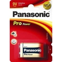 Baterie Panasonic PRO POWER 9V, 6LR61, A1604, 6LF22, 6F22, 6UM6, MN1604, LR22, blistr 1 ks