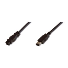 Digitus kabel FireWire 6pin - 9pin, 1,8m, černý