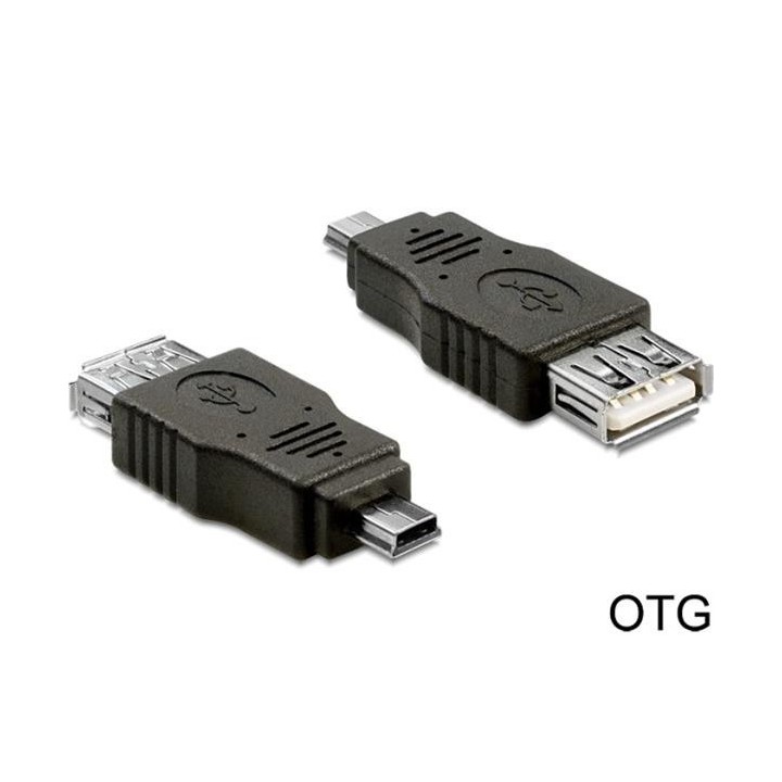 Delock adaptér USB mini samec  USB 2.0-A samice OTG