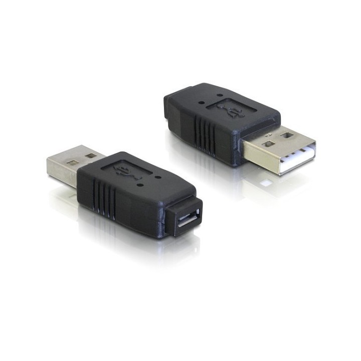 Delock redukce micro USB A+B samice na USB A samec