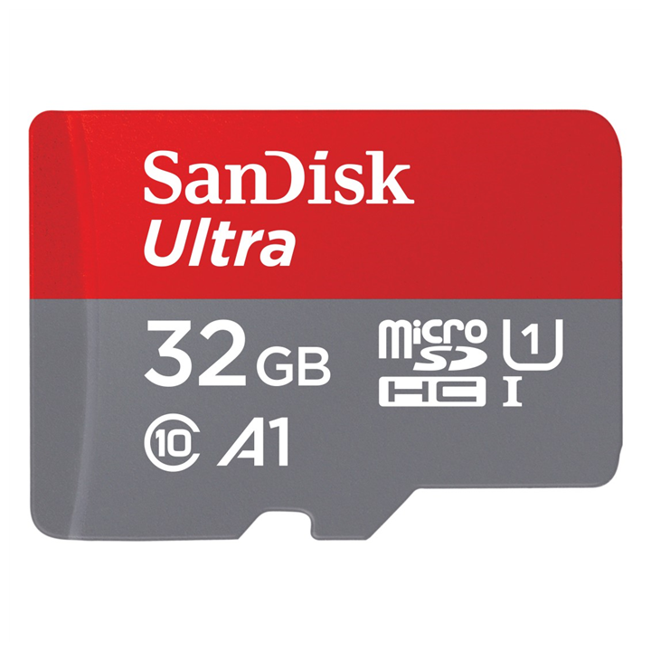SanDisk Ultra microSDHC 32GB 120MB/s  A1 Class 10 UHS-I, s adaptérem