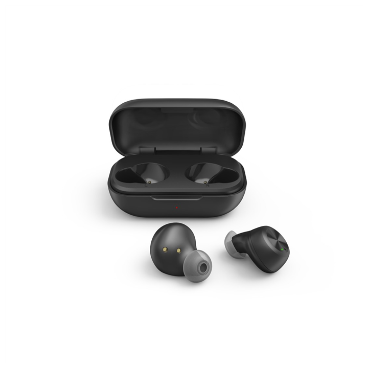 Thomson Bluetooth špuntová sluchátka WEAR7701, bezdrátová, nabíjecí pouzdro, černá