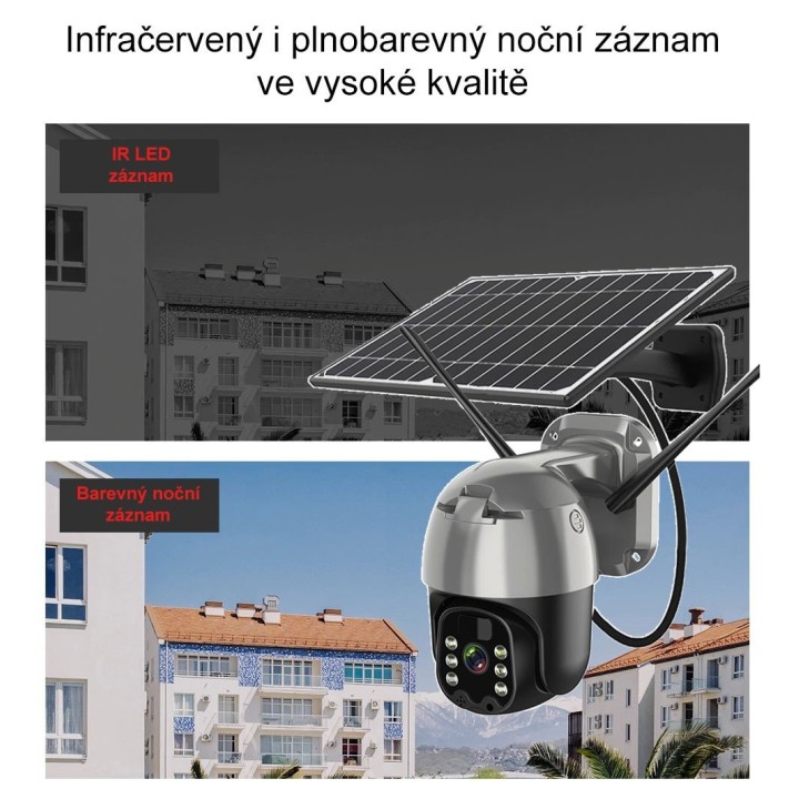 Solární otočná wi-fi IP kamera Innotronik IUB-PT22