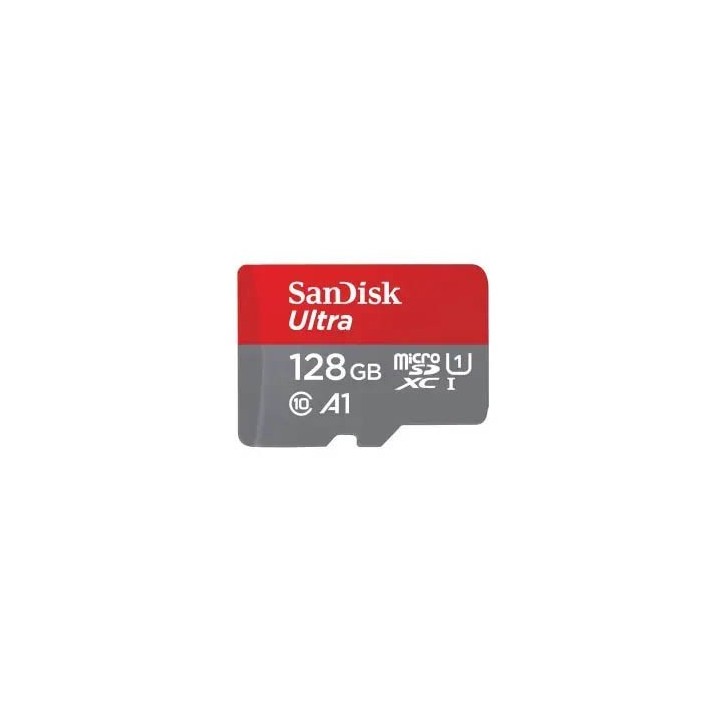 SanDisk Ultra microSDXC 128 GB + SD Adapter 140 MB/s  A1 Class 10 UHS-I