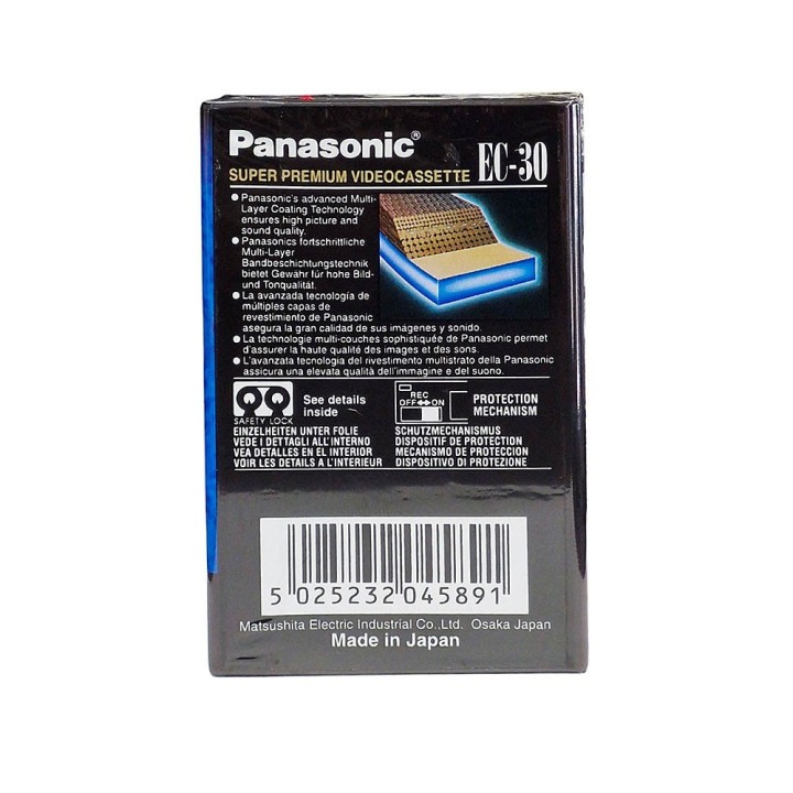 Panasonic kazeta VHS-C  EC30 SP