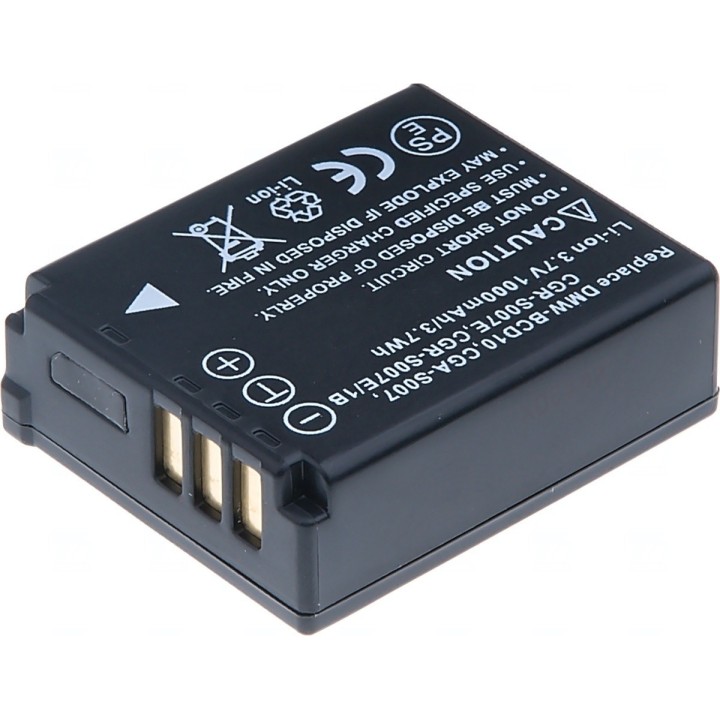 Baterie T6 power CGA-S007, CGA-S007A/1B, CGA-S007E, CGR-S007E, CGR-S007E/1B, DMW-BCD10