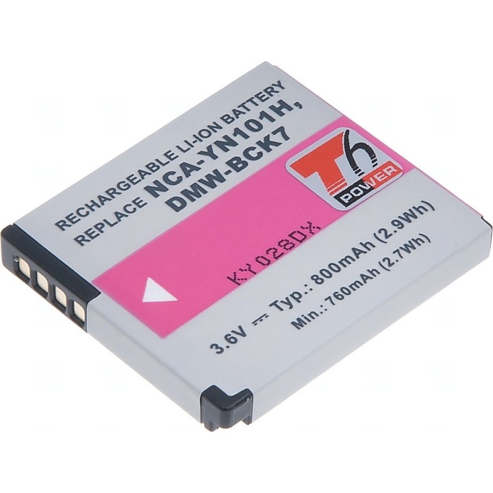Baterie T6 power DMW-BCK7, DMW-BCK7E, NCA-YN101H, NCA-YN101F, NCA-YN101G