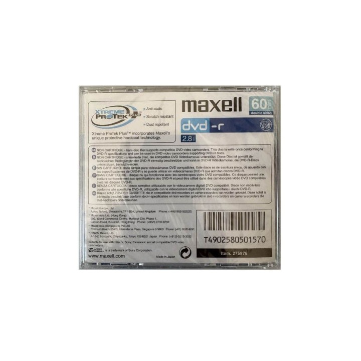 DVD-R MINI 60 MAXELL 8cm 2,8GB JEWELL