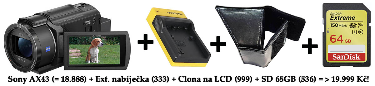 AKCE jako Brno: Videokamera Sony FDR-AX43 s dárky AKCE jako Brno: Videokamera Sony FDR-AX43 s dárky