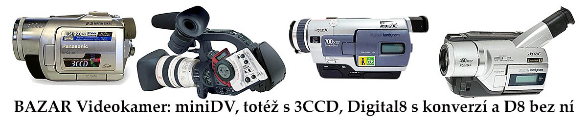 Páskové modely Videokamer z našeho BAZARU... Páskové modely Videokamer z našeho BAZARU...