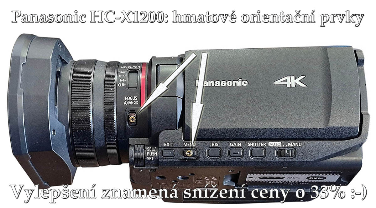Nová HC-X1200 s PLNOU GARANCÍ a hmatovými prvky