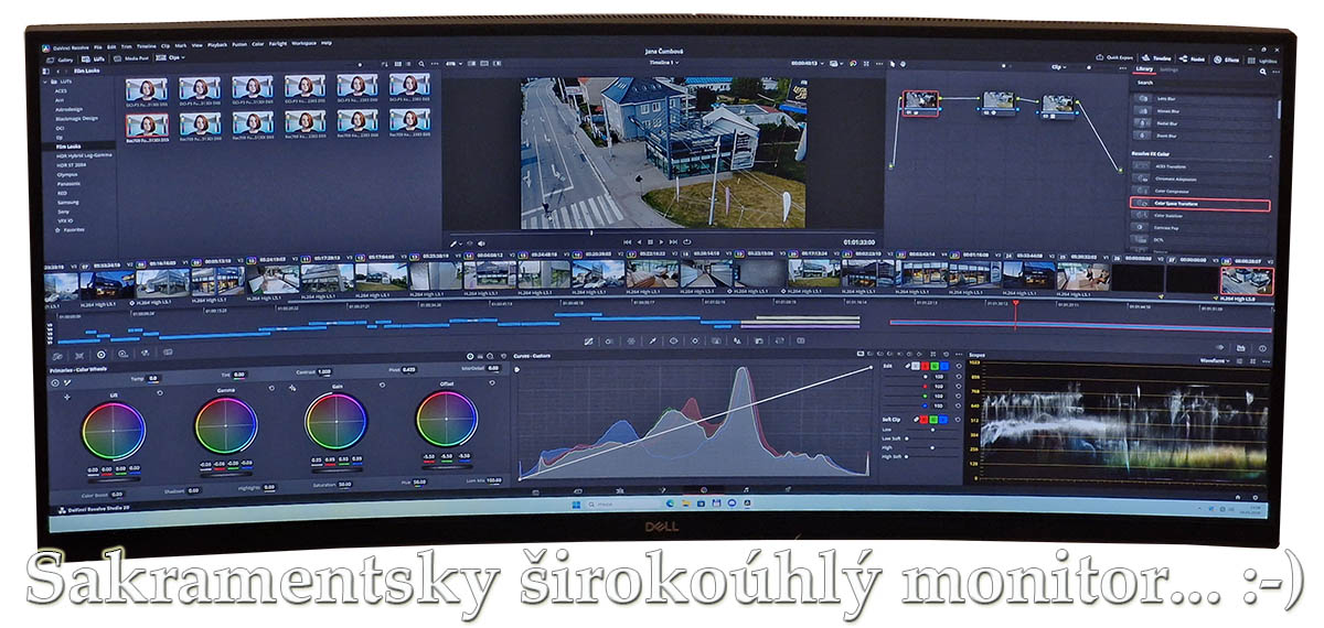 IMPOZANTNĚ ŠIROKOÚHLÝ monitor na práci s videem