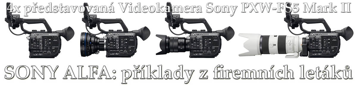 Stavebnicový systém Sony Alfa: Videokamera FS5 MII