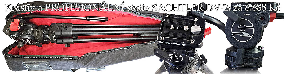 PROFESIONÁLNÍ STATIV SACHTLER DV-2 za hubičku... PROFESIONÁLNÍ STATIV SACHTLER DV-2 za hubičku...