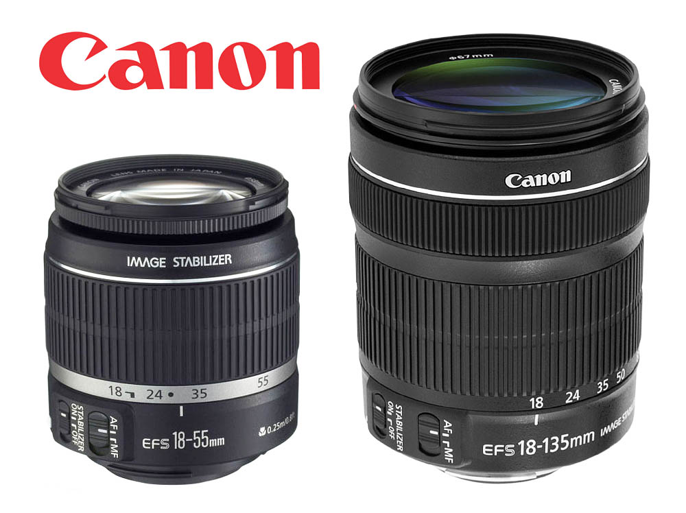 Dva z objektivů Canon v recenzi: 18-55mm a 18-135mm