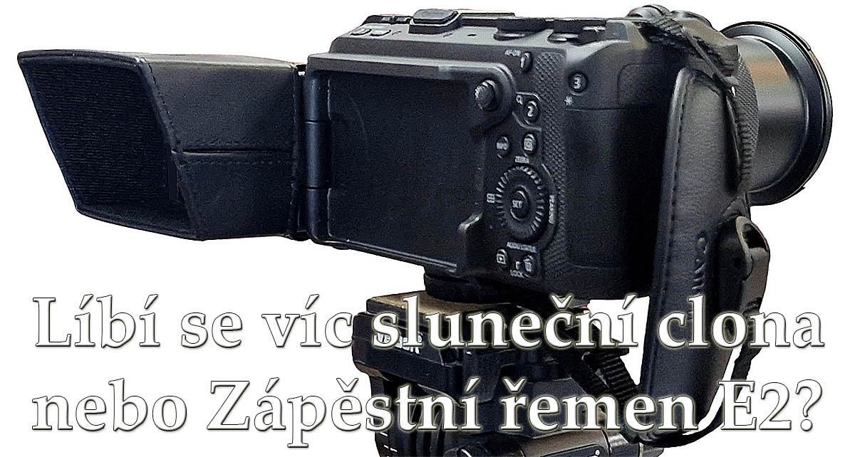 Canon EOS R6V: zápěstní řemen plus clona na displej