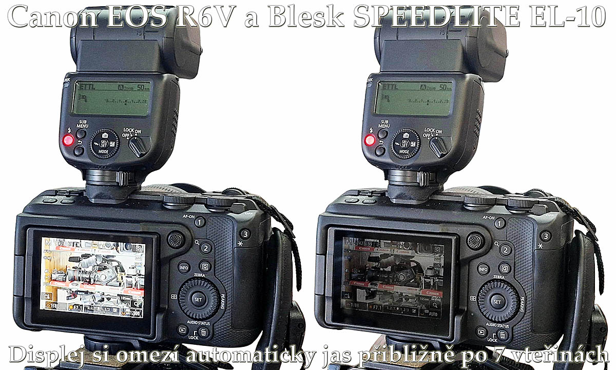 Canon EOS R6V a výkonný externí blesk v aktivní patici