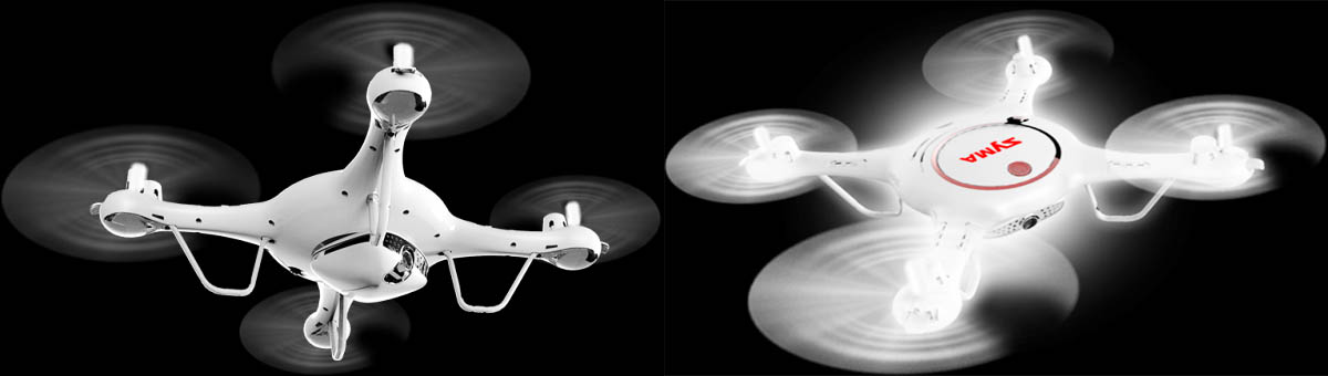 Syma X5UW-D - elegantní bílý dron na produktové fotce Syma X5UW-D - elegantní bílý dron na produktové fotce