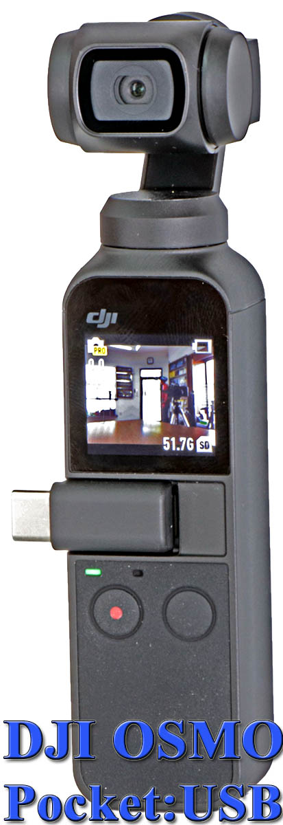 Kamerka s gimbalem DJI OMSO Pocket: konektor...