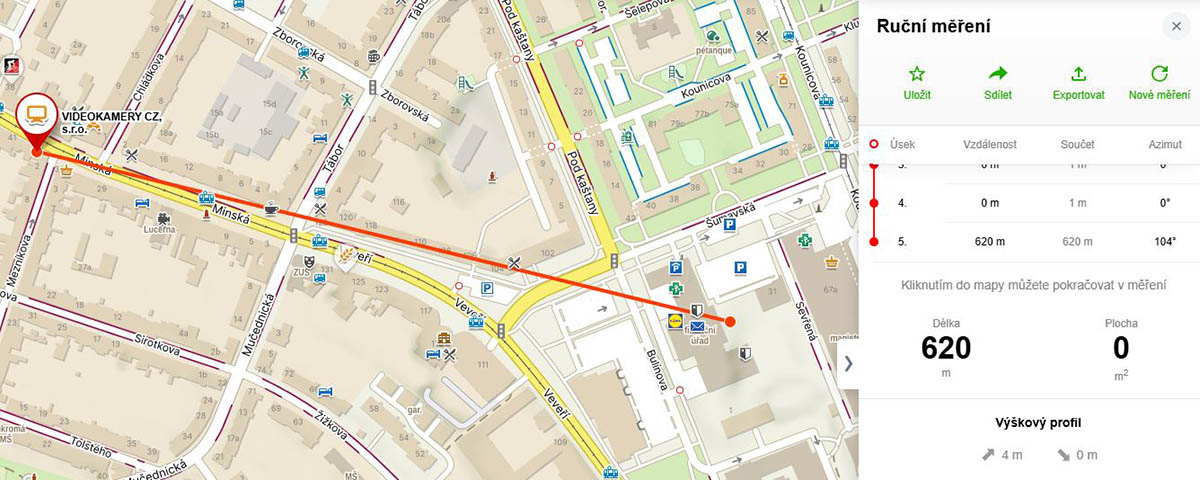 Demonstrace transfokátoru u naší Prodejny: 620 metrů Demonstrace transfokátoru u naší Prodejny: 620 metrů