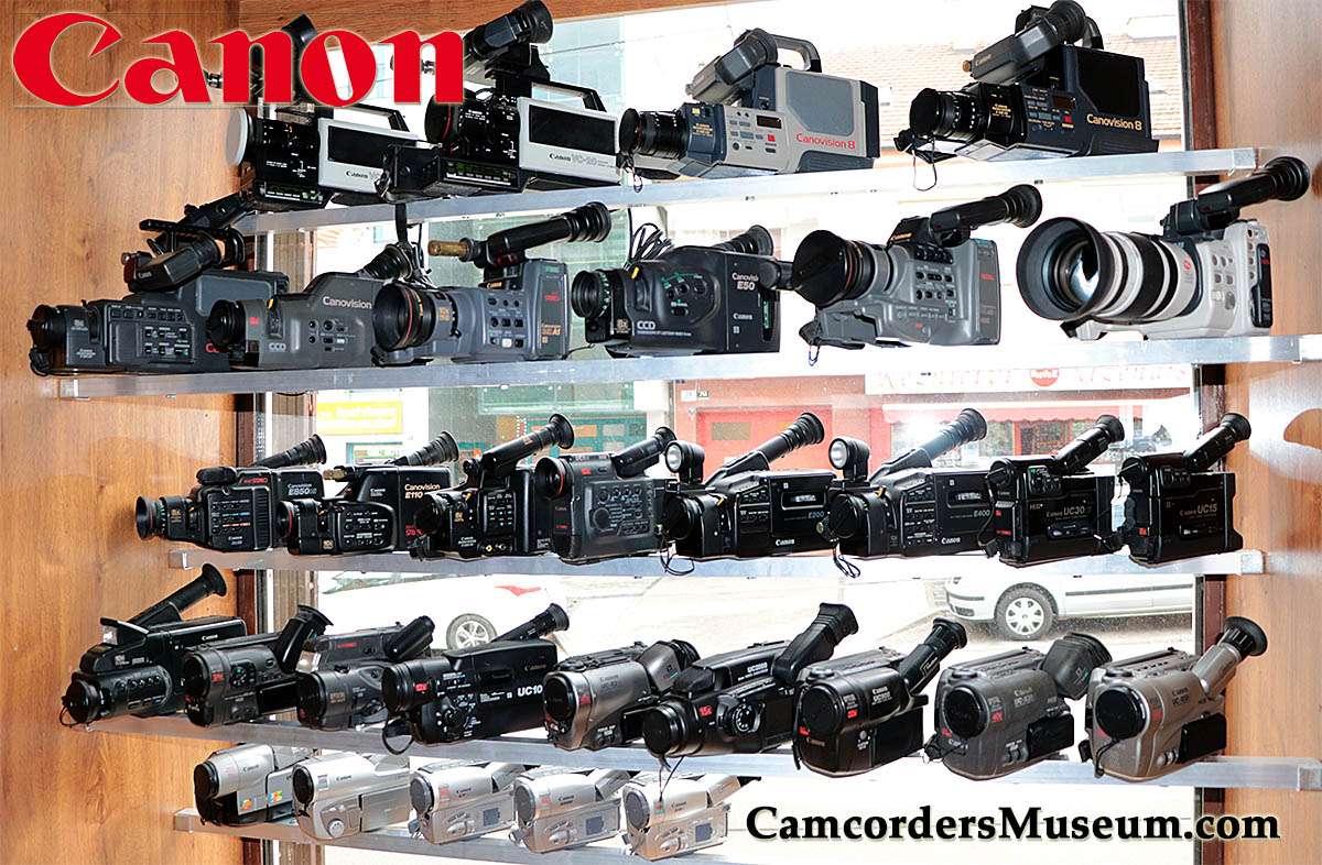 Detail první etapy Muzea Videokamer: analogový Canon Detail první etapy Muzea Videokamer: analogový Canon