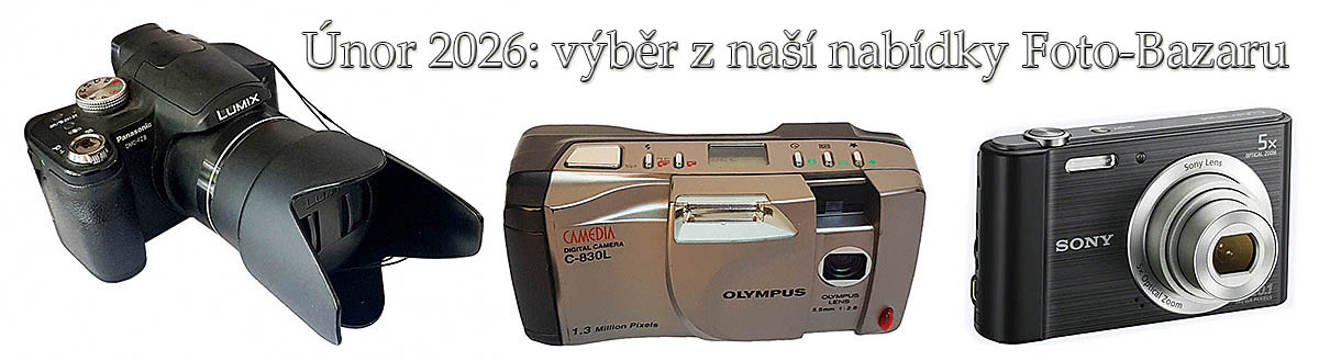Náš Videobazar nabízí i spoustu fešáckých Fotoaparátů