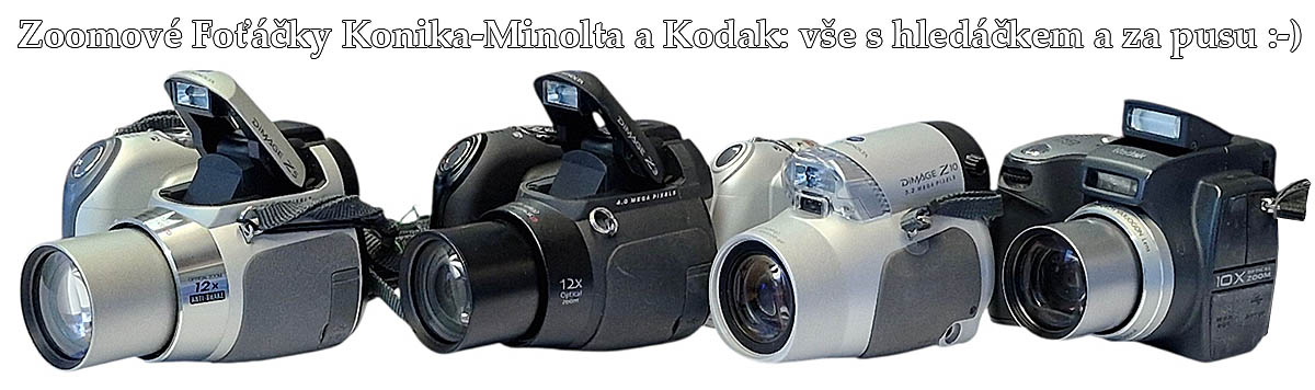 KONIKA-MINOLTA a Kodak: opravdové RETRO-přístroje