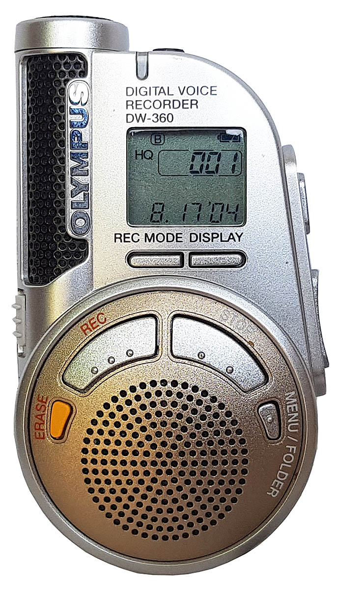 Přírůstek AUDIOBAZARU:miniaturní diktafon Olympus