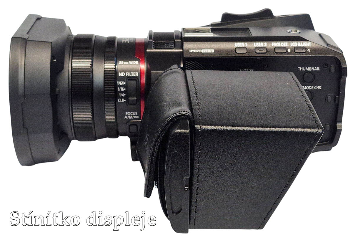 Videokamera Panasonic HC-X1200 se stínítkem displeje