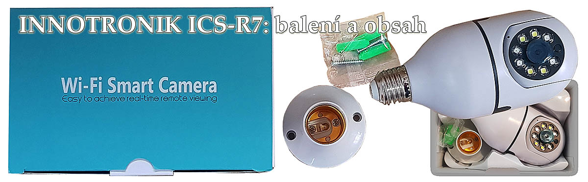 INNOTRONIK ICS-R7: balení kamerky a jeho obsah... INNOTRONIK ICS-R7: balení kamerky a jeho obsah...
