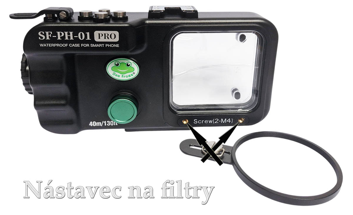 Nástavec pro filtry má možnost montáže do dvou dírek