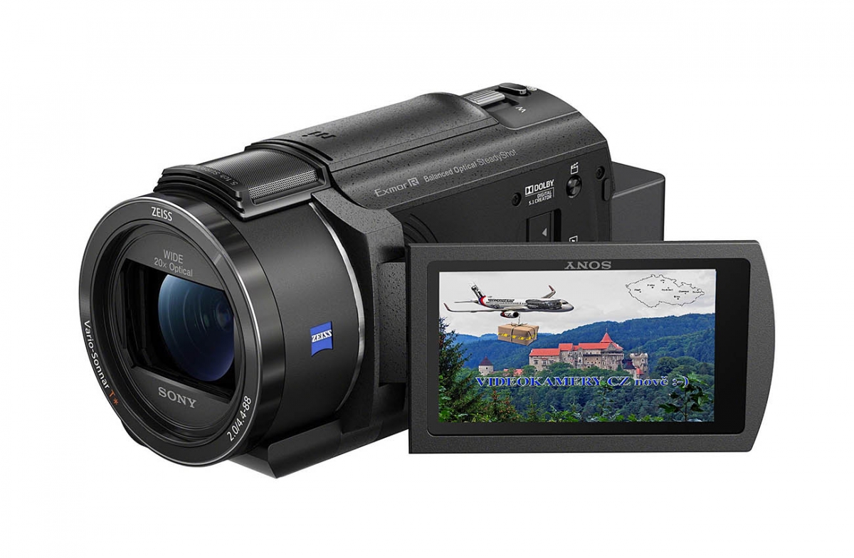 Videokamera Sony FDR-AX43 s otevřeným displejem Videokamera Sony FDR-AX43 s otevřeným displejem