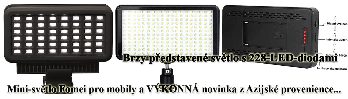 Novinky z kategorie světel k multimédiím a kamerám Novinky z kategorie světel k multimédiím a kamerám