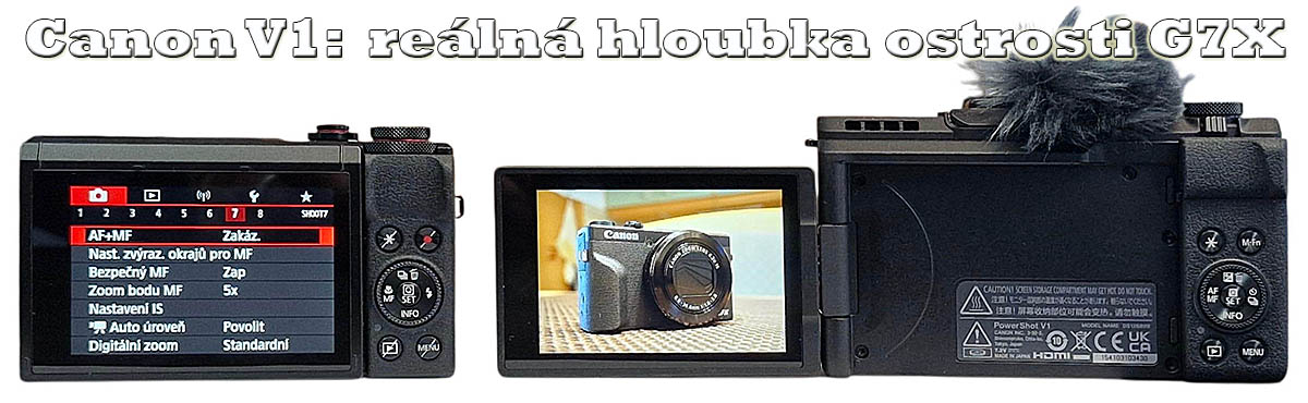 Canon PowerShot V1 a kolega PS-G7X MII v displeji... Canon PowerShot V1 a kolega PS-G7X MII v displeji...